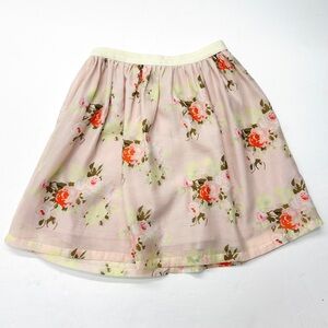 Piperlime Floral Skater Skirt in Pink and Green Cottage Core Pastel